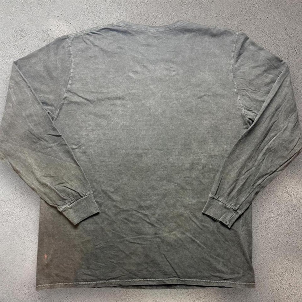 Dodge SRT Hellcat Long Sleeve Graphic T-Shirt Mens 1X Charcoal Black Racing Tee - Picture 5 of 5